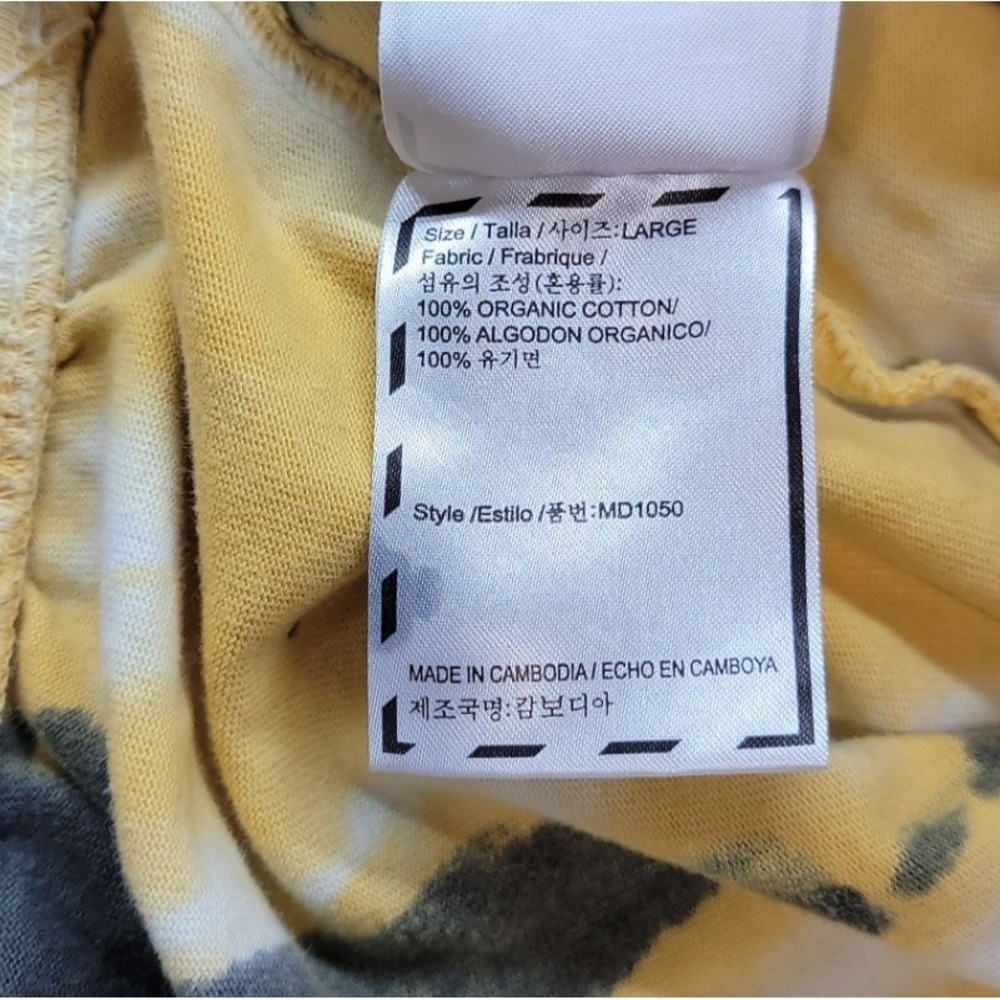 Hypland X Naruto Shippuden Skater Shorts Size Large Yellow Tie Dye Inseam 9" Y2K - Picture 10 of 14
